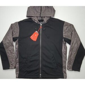 DIESEL J-Rombe Hooded Jacket Mens Size 52 Gray Black A10497 New